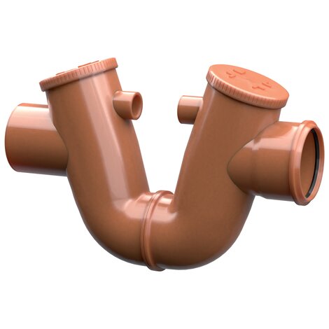 Junta tórica sifón A-N horizontal (teja/gris)