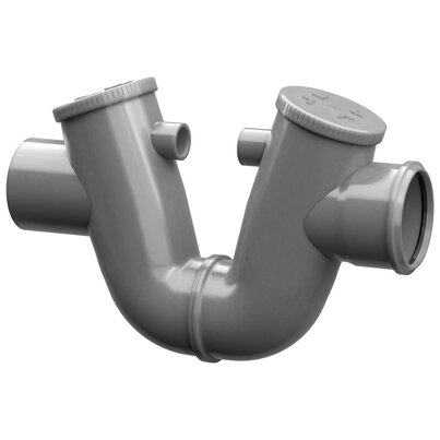 Anel de vedação do sifão A-N horizontal (cinzento) 