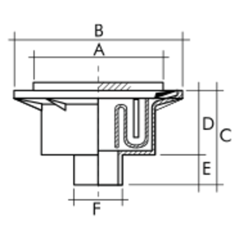 Caldereta sifónica extensible autolimpiante salida vertical macho encolar Caldereta sifónica extensible autolimpiante salida vertical macho encolar