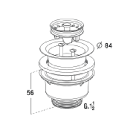 Válvula cesta fregadero Válvula cesta fregadero