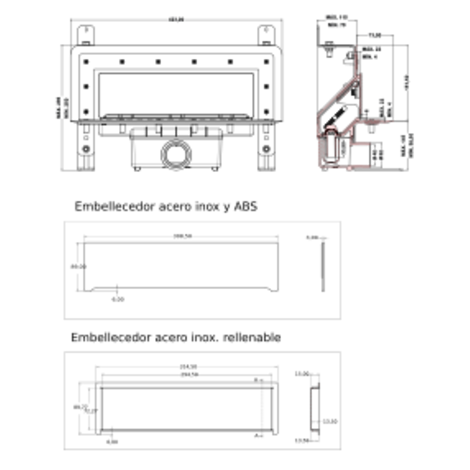 Sumidero vertical de pared. Sifón 30 mm. Salida frontal encolar 40H - 50M Sumidero vertical de pared. Sifón 30 mm. Salida frontal encolar 40H - 50M