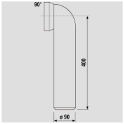 Manguito inodoro acodado (PP blanco). Manguito inodoro acodado (PP blanco).