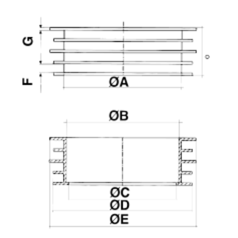 Junta labiada para manguitos rígidos 90. Para S-390 y S-391 Junta labiada para manguitos rígidos 90. Para S-390 y S-391