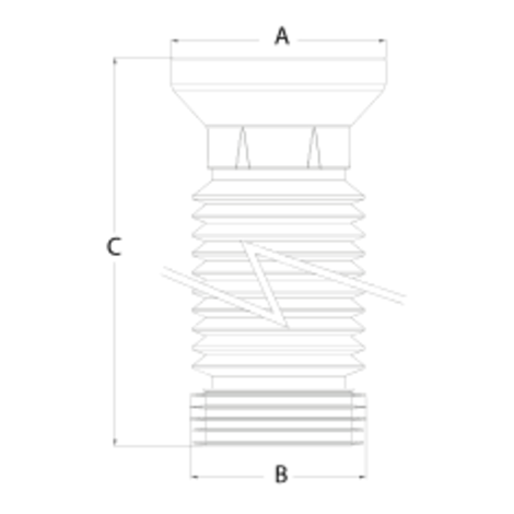 Manguito inodoro extensible Manguito inodoro extensible