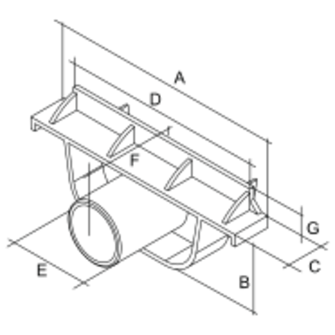 Tapón/salida Ø40 M pretroquelado para canaleta altura reducida 64 mm Tapón/salida Ø40 M pretroquelado para canaleta altura reducida 64 mm