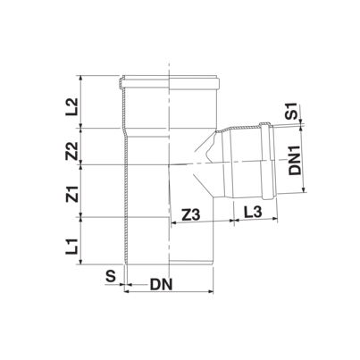 Tê 87° 30' macho/fêmea