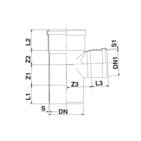 Derivación 87°30' macho/hembra Derivación 87°30' macho/hembra