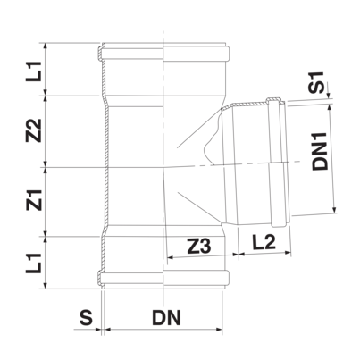 Tê 87° 30' fêmea/fêmea