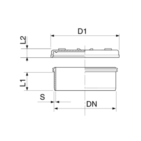 Tapón macho con registro Tapón macho con registro