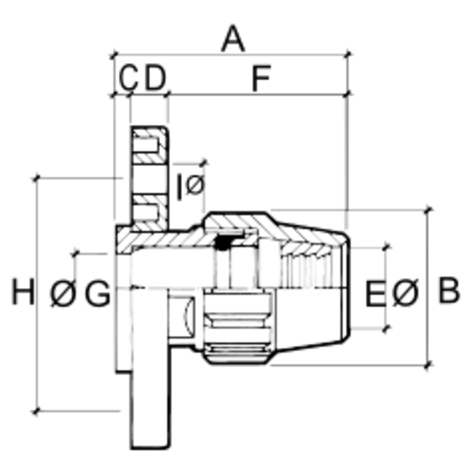 Enlace mixto brida Enlace mixto brida