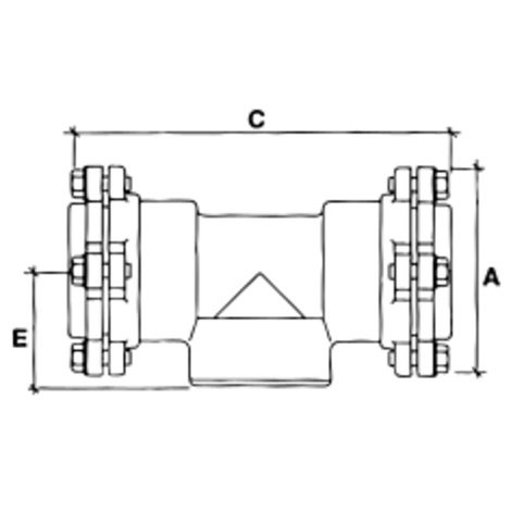 Derivación te rosca hembra Derivación te rosca hembra