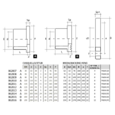 Conjunto brida válvula mariposa Conjunto brida válvula mariposa