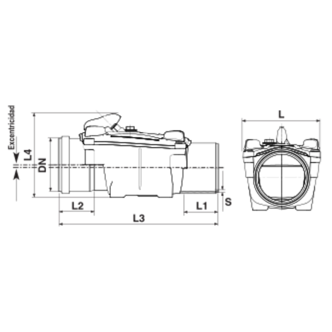 Válvula antiretorno Ø110/125/160