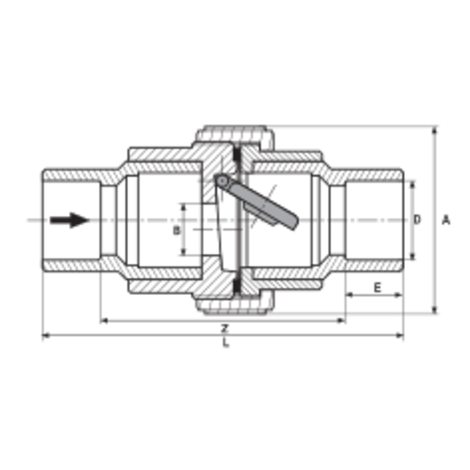 HCB3P - Válvula anti-retorno de clapeta CPVC HCB3P - Válvula anti-retorno de clapeta CPVC