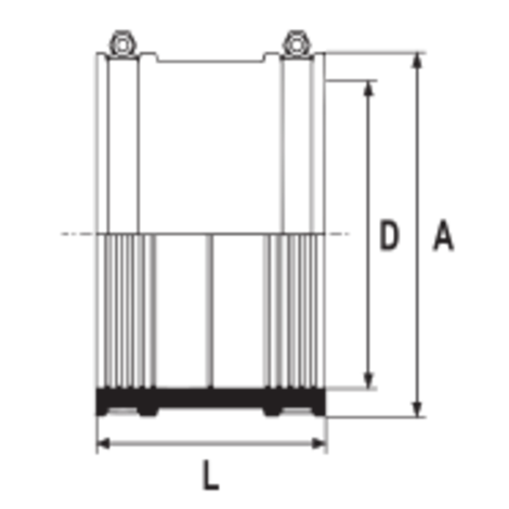 Manguito para conexión inox. HTA-E