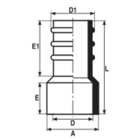 HDC - Espiga para manguera.