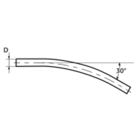 H12K - Curva de 30º macho - macho H12K - Curva de 30º macho - macho