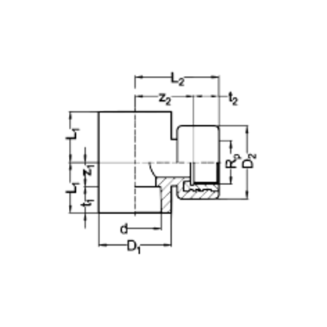 Te mixta rosca hembra