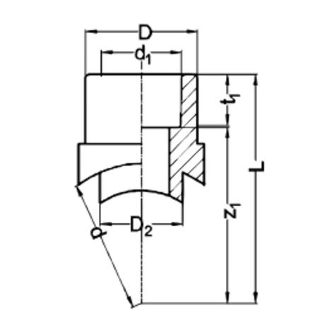 Injerto para derivación salida hembra-soldar Injerto para derivación salida hembra-soldar