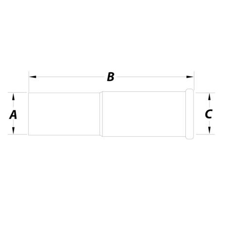 Brass chromed extension