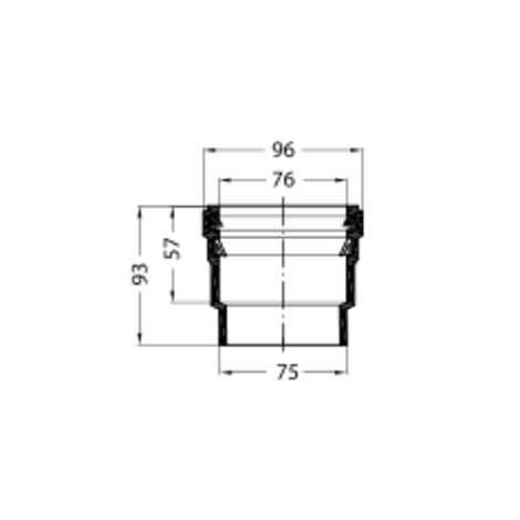 Manguito conector para sumidero Manguito conector para sumidero