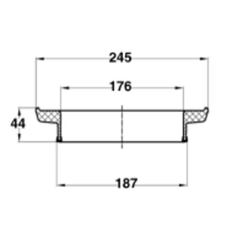 Aro elevador 40 mm para sistemas de emergencia Aro elevador 40 mm para sistemas de emergencia