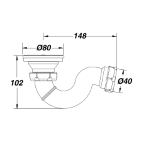 Sifón plato ducha Sifón plato ducha