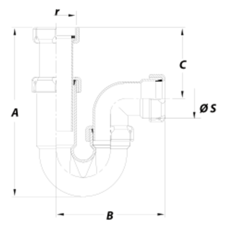 Sifón fregadero Sifón fregadero