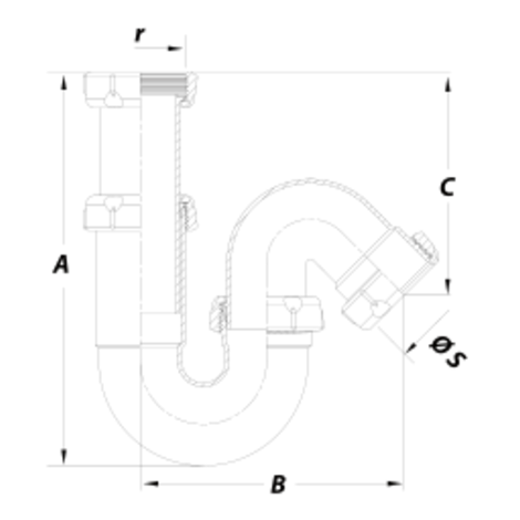 Sifón fregadero Sifón fregadero