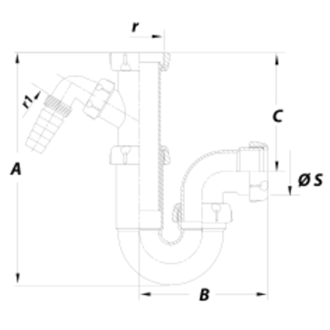 Sifón fregadero Sifón fregadero