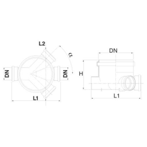 Colector cuatro vías hembra Colector cuatro vías hembra