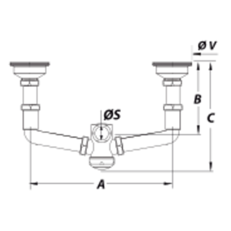 Colector sifonico válvulas cesta Colector sifonico válvulas cesta