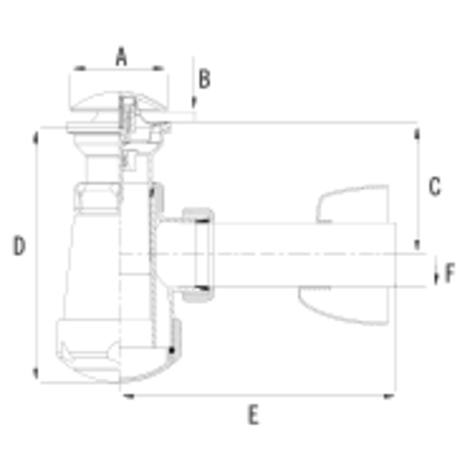 Sifón botella con válvula click-clack