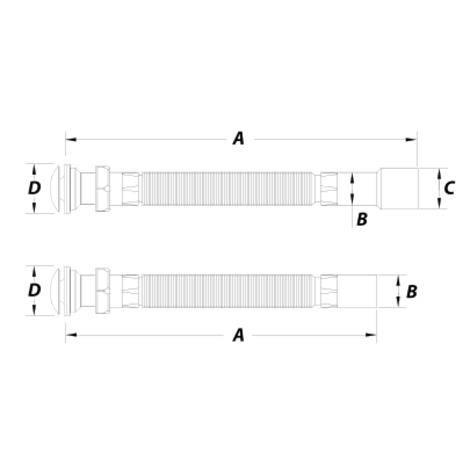 Válvula click-clack con manguito flexible Válvula click-clack con manguito flexible