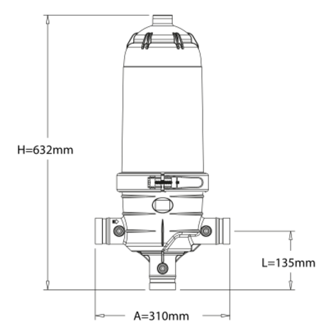 Filtro de malla 2” standard