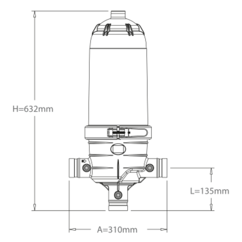 Filtro 200 micras hidrociclónico-ANILLAS Filtro 200 micras hidrociclónico-ANILLAS