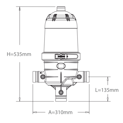 130 microns hydrocyclonic filter -DISCS
