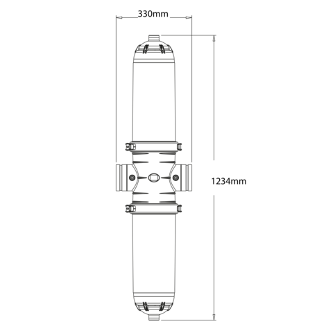 Automatic 130 microns double body filter -DISCS