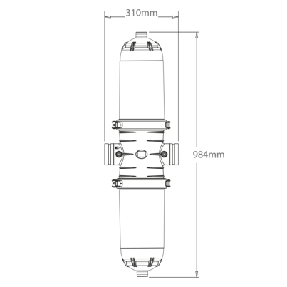 20 microns hydrocyclonic double body disc compact filter -DISCS