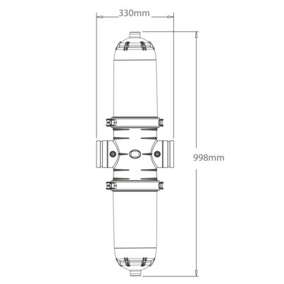 20 microns hydrocyclonic double body disc compact filter -DISCS