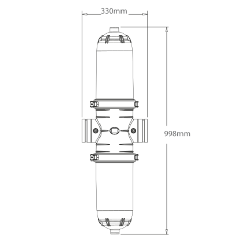 Filtro 200 micras hidrociclónico doble cuerpo compacto-ANILLAS Filtro 200 micras hidrociclónico doble cuerpo compacto-ANILLAS