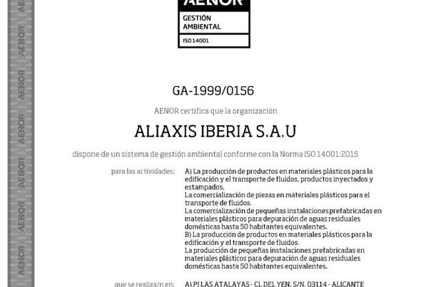 CERTIFICADO AENOR JIMTEN ISO-14001