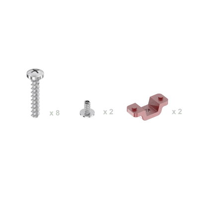 Pressing frame screws set
