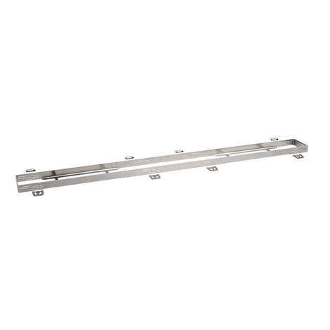 Cerco OCULTO superior de acero para canaletas Linnum de altura reducida y altura normal, ancho 50 Cerco OCULTO superior de acero para canaletas Linnum de altura reducida y altura normal, ancho 50