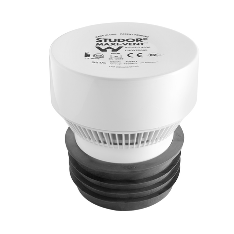 Válvula de admisión de aire para ventilación de redes de evacuación. Válvula de admisión de aire para ventilación de redes de evacuación.