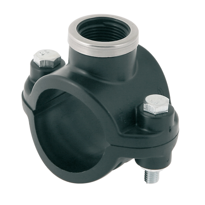 Saddle single outlet 2 bolts