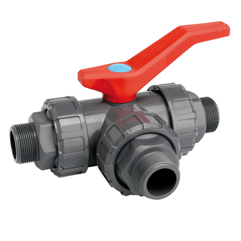 Válvula esfera 3 vías r/macho Válvula esfera 3 vías r/macho