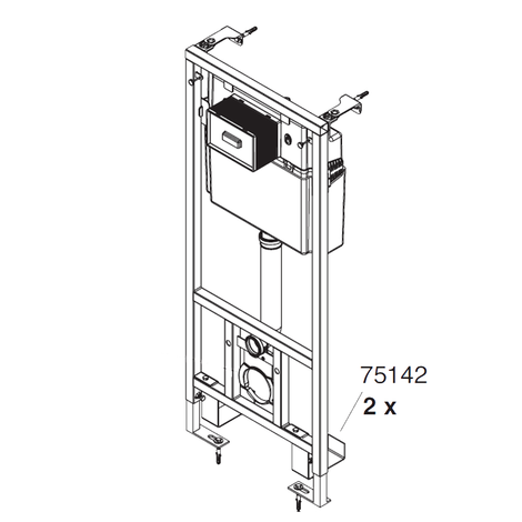 Macerator bottom frame support.