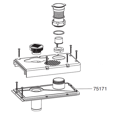 Tapa estanca cuerpo con junta