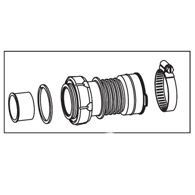 Conjunto manga flexível união auxiliar